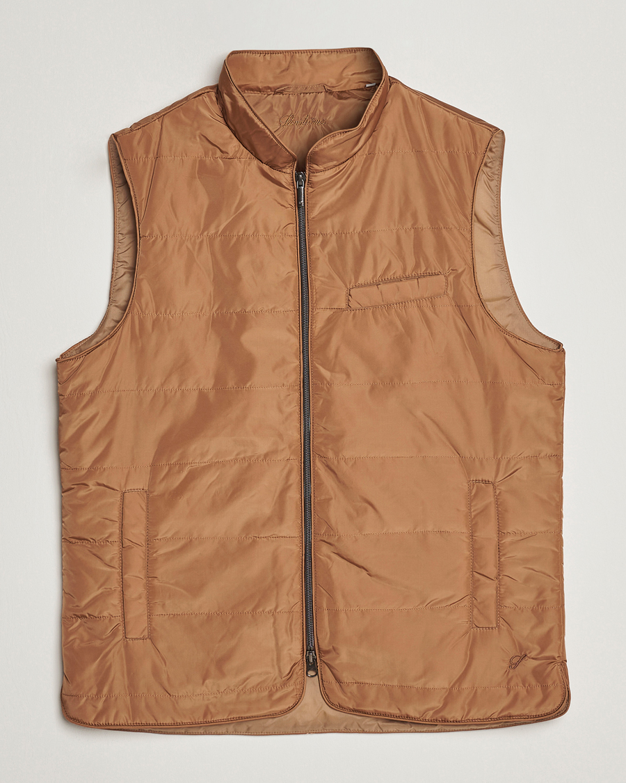 Herren | Westen | Stenströms | Padded Nylon Vest Brown