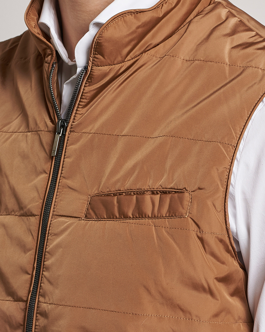 Herren | Westen | Stenströms | Padded Nylon Vest Brown