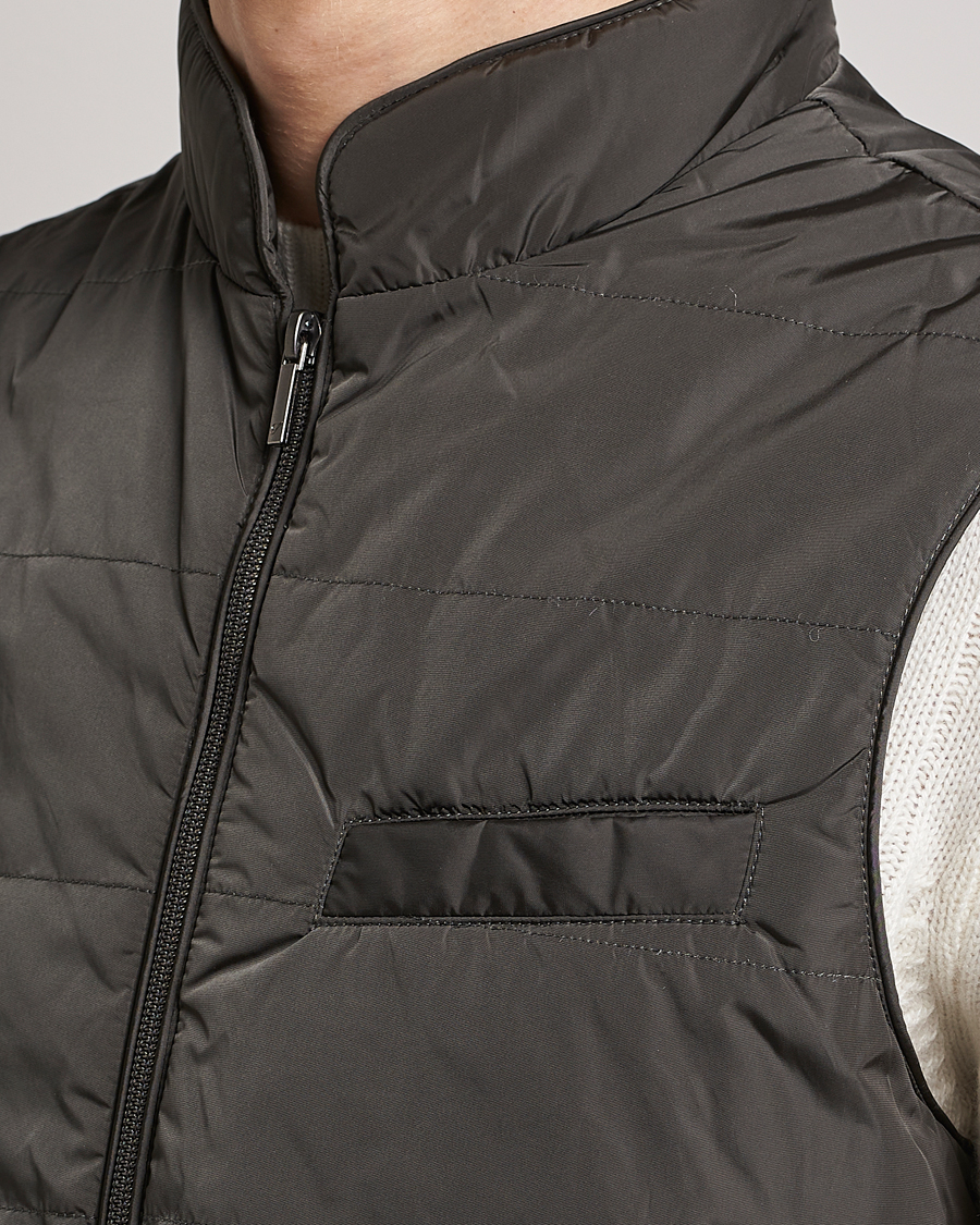 Herren | Westen | Stenströms | Padded Nylon Vest Dark Green