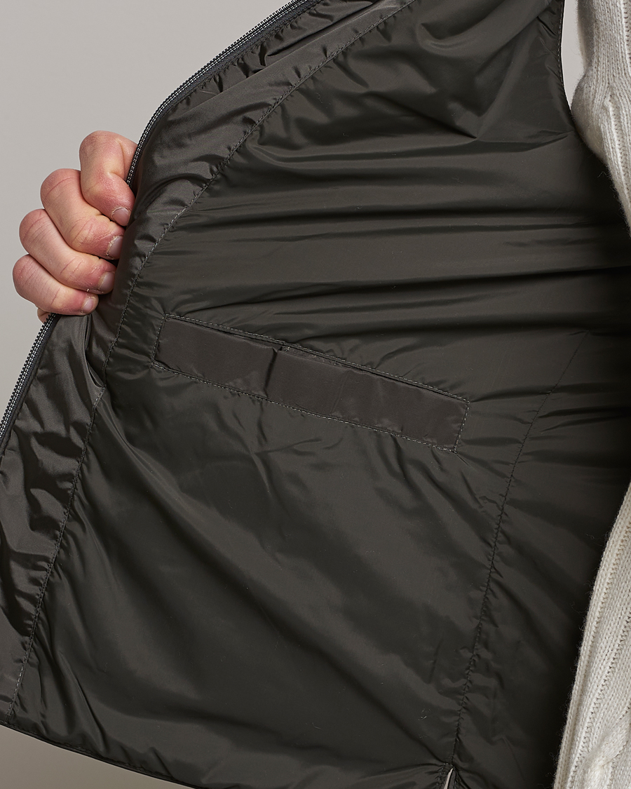 Herren | Westen | Stenströms | Padded Nylon Vest Dark Green