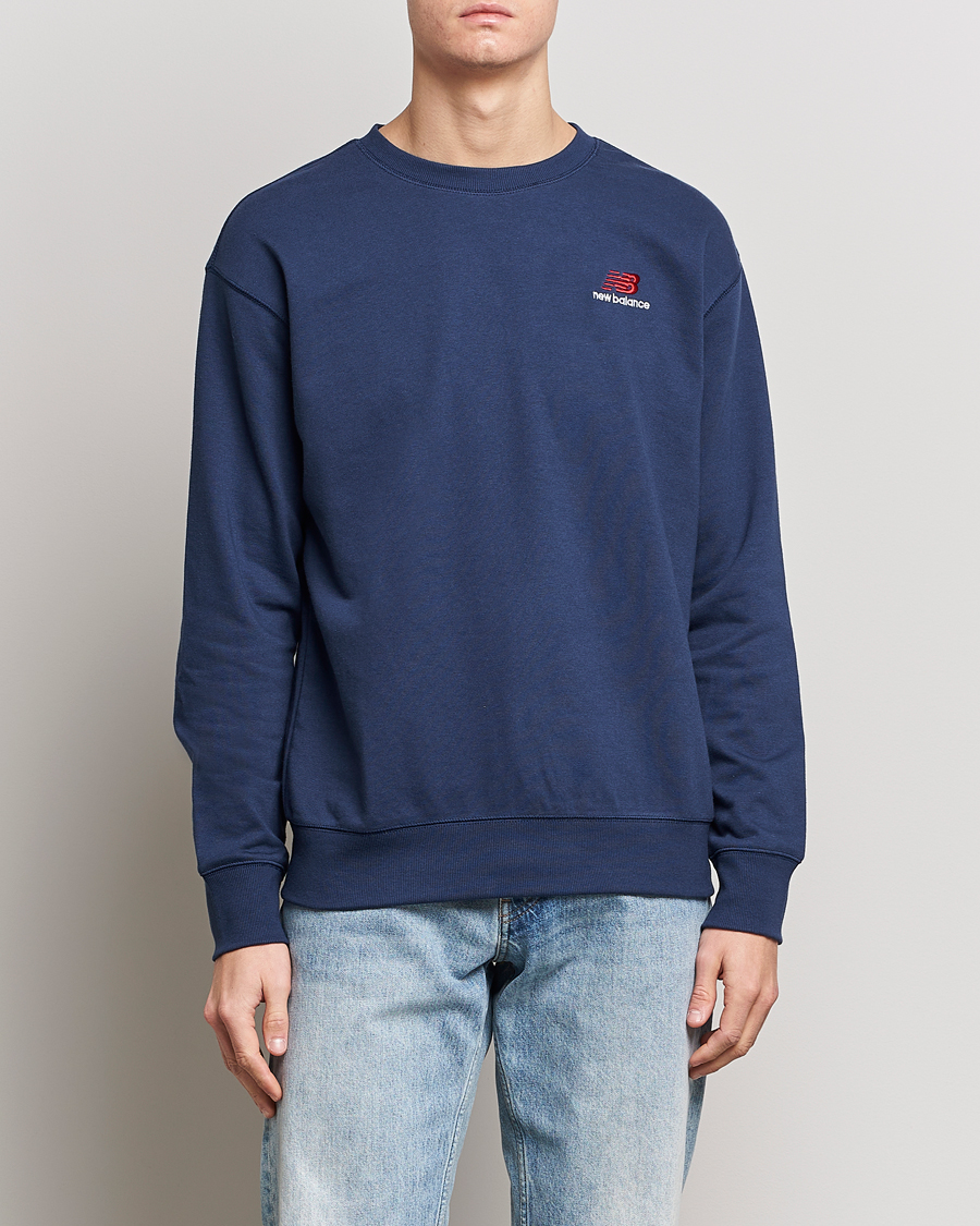 Herren | Pullover | New Balance | French Terry Sweatshirt Natural Indigo