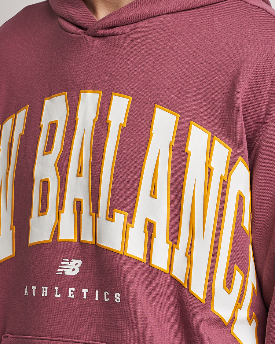 Herren | Pullover | New Balance | Athletics Warped Hoodie Washed Burgundy