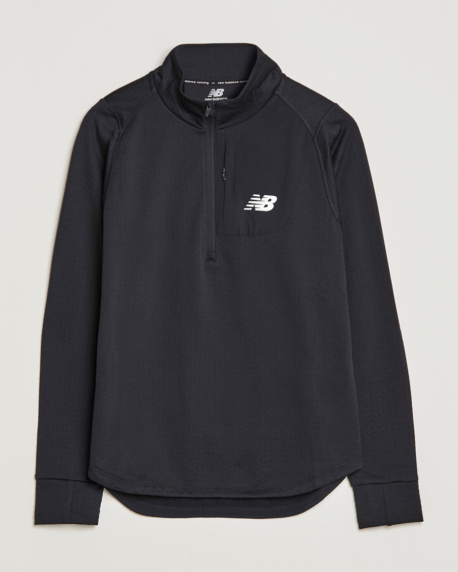 Herren | Pullover | New Balance Running | NB Heat Grid Half Zip Black