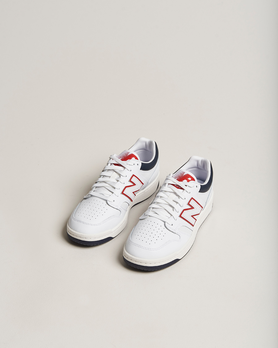 Herren | New Balance 480 Sneakers White/Navy | New Balance | 480 Sneakers White/Navy