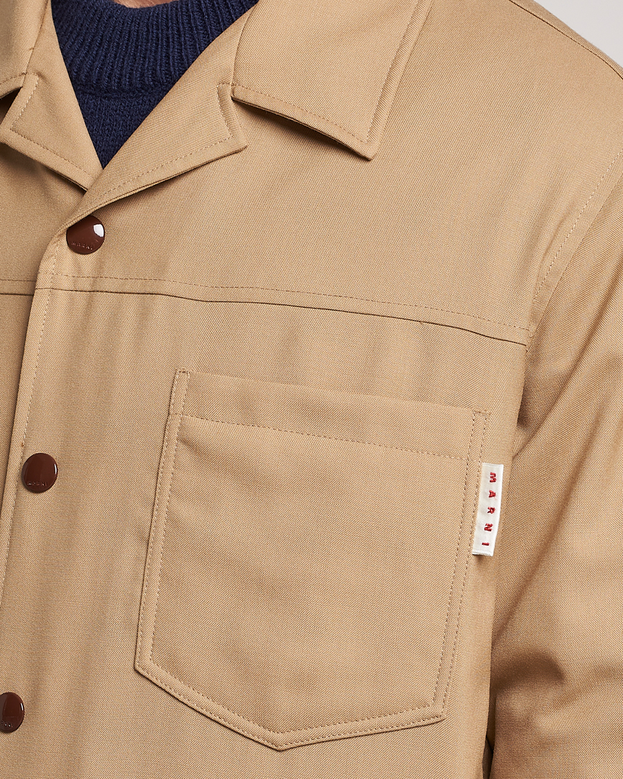 Herren | Jacken | Marni | Virgin Wool Shirt Jacket Dijon