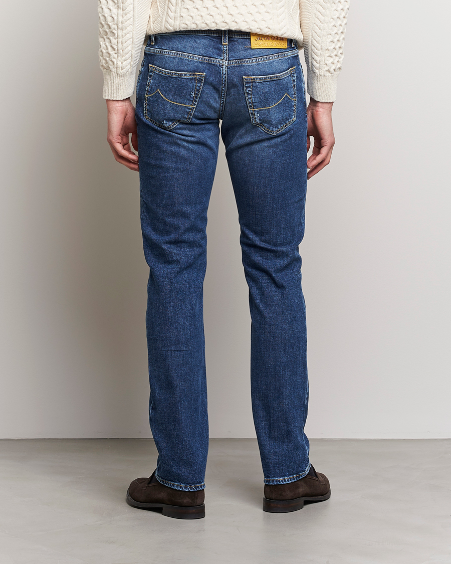 Herren | Jeans | Jacob Cohën | Nick Slim Fit Stretch Jeans Blue