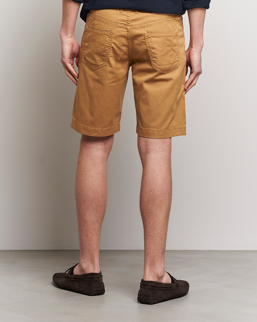 Herren | Shorts | Jacob Cohën | Nicolas Cotton Twill Shorts Beige