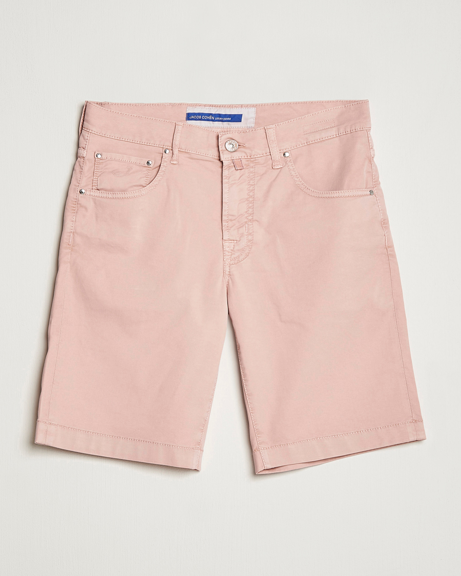 Herren | Shorts | Jacob Cohën | Nicolas Cotton Twill Shorts Pink