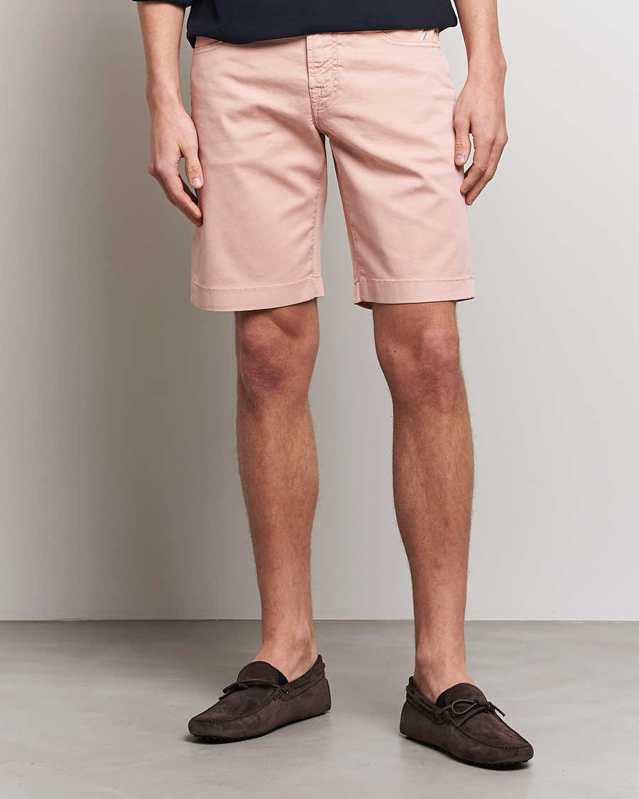 Herren | Shorts | Jacob Cohën | Nicolas Cotton Twill Shorts Pink