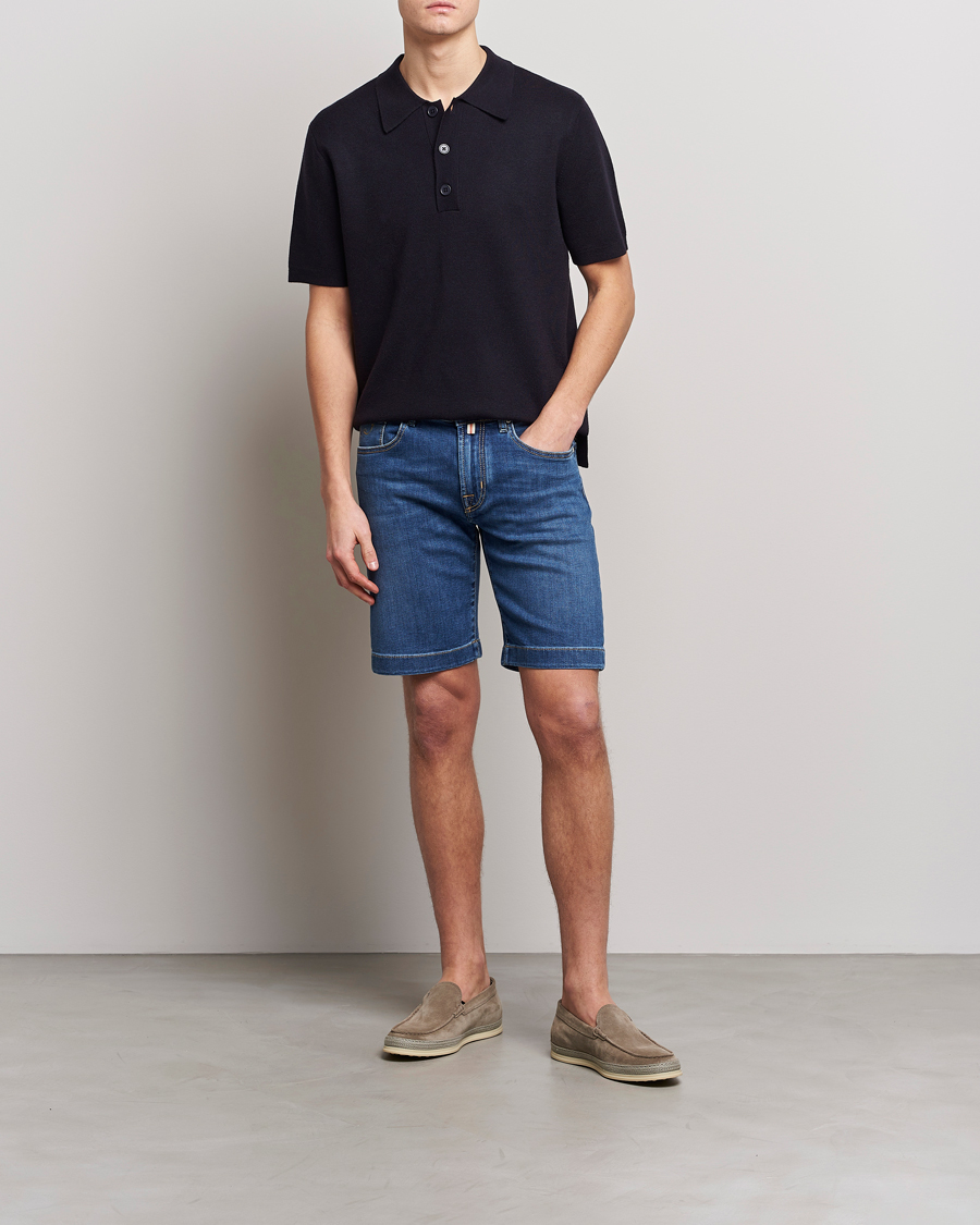 Herren | Shorts | Jacob Cohën | Nicolas Jeans Shorts Mid Blue