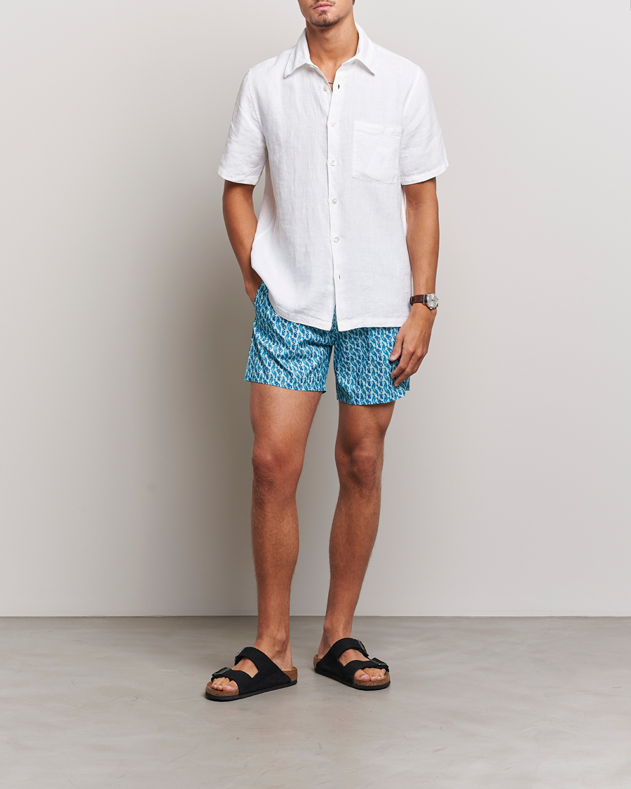Herren | Badehosen | Vilebrequin | Mahina Swimshorts Thalassa Blue