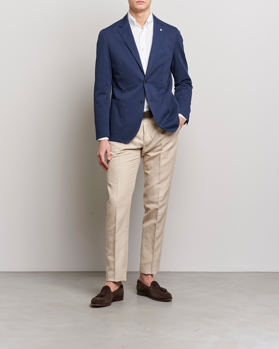 Herren | Sakkos | L.B.M. 1911 | Jack Regular Fit Cotton Stretch Blazer Navy