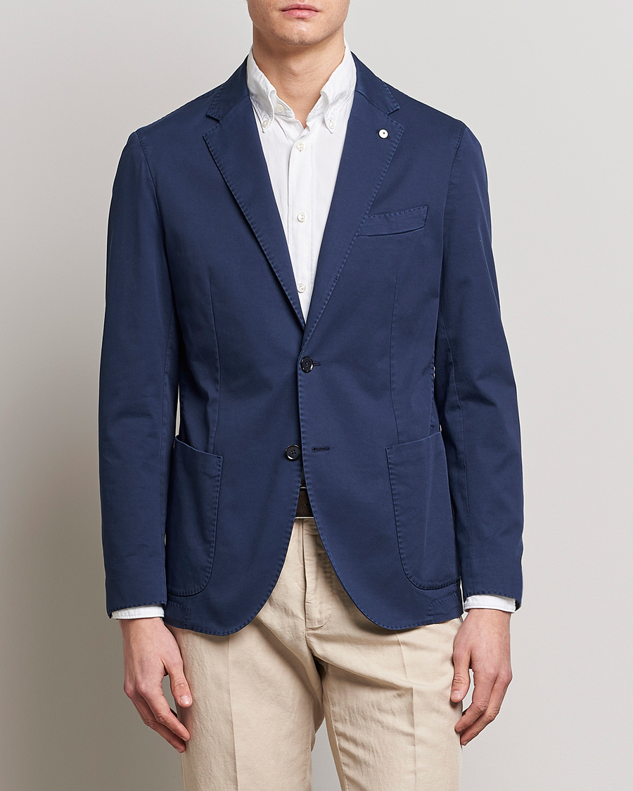 Herren | Sakkos | L.B.M. 1911 | Jack Regular Fit Cotton Stretch Blazer Navy