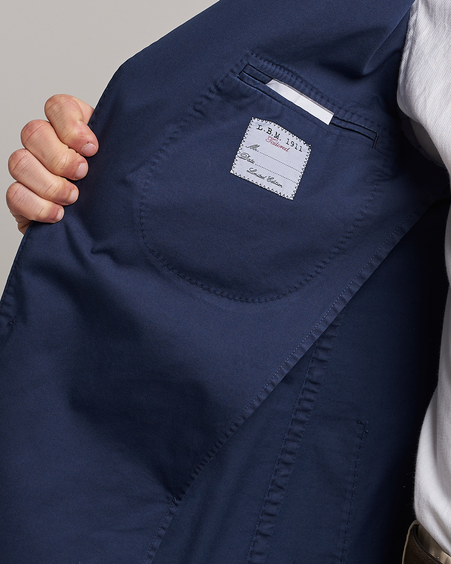 Herren | Sakkos | L.B.M. 1911 | Jack Regular Fit Cotton Stretch Blazer Navy