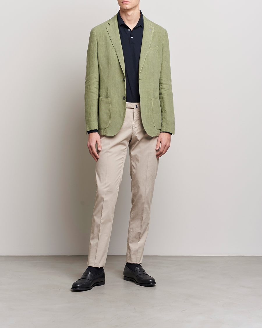 Herren | Sakkos | L.B.M. 1911 | Jack Regular Fit Linen Blazer Light Green