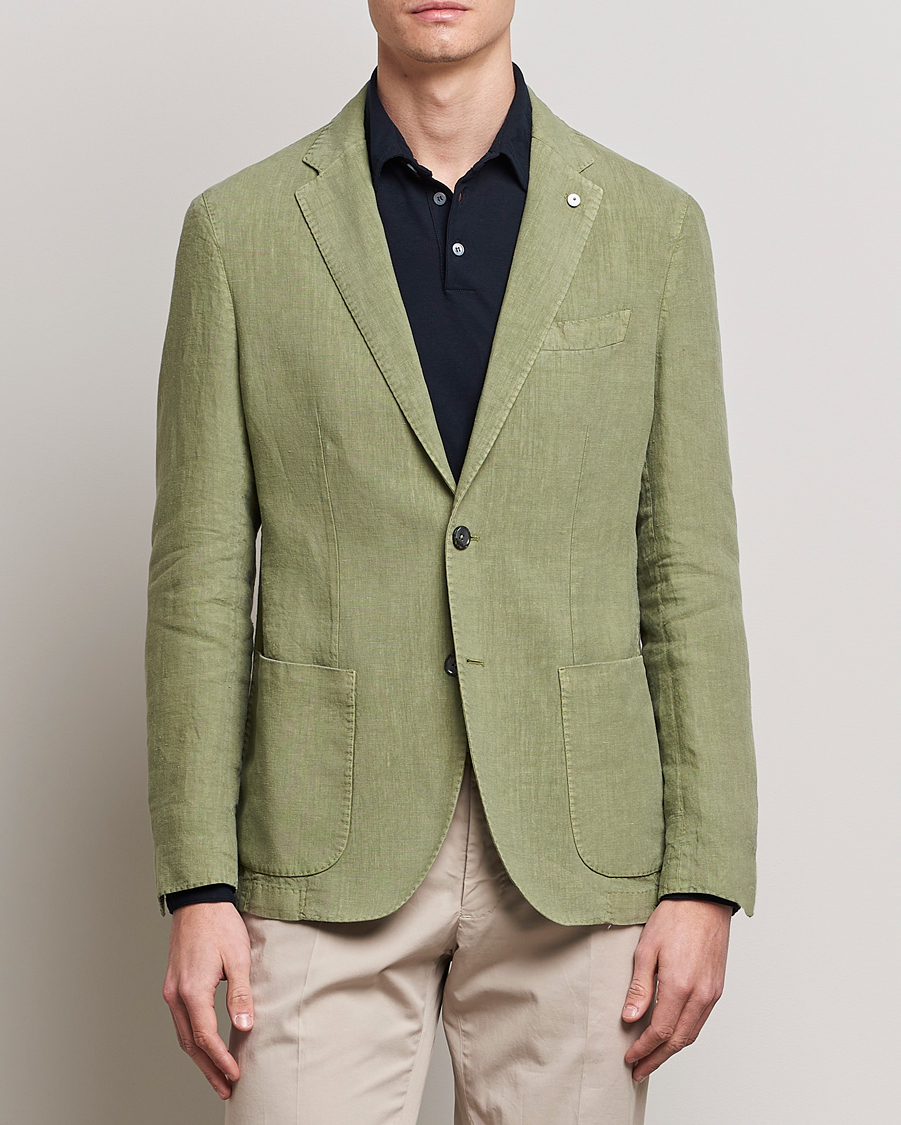 Herren | Sakkos | L.B.M. 1911 | Jack Regular Fit Linen Blazer Light Green