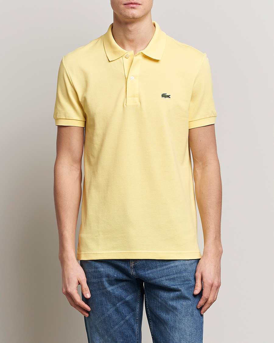 Herren | Kurzarm-Poloshirts | Lacoste | Slim Fit Polo Piké Yellow