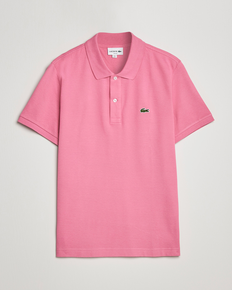 Herren | Poloshirts | Lacoste | Slim Fit Polo Piké Reseda Pink
