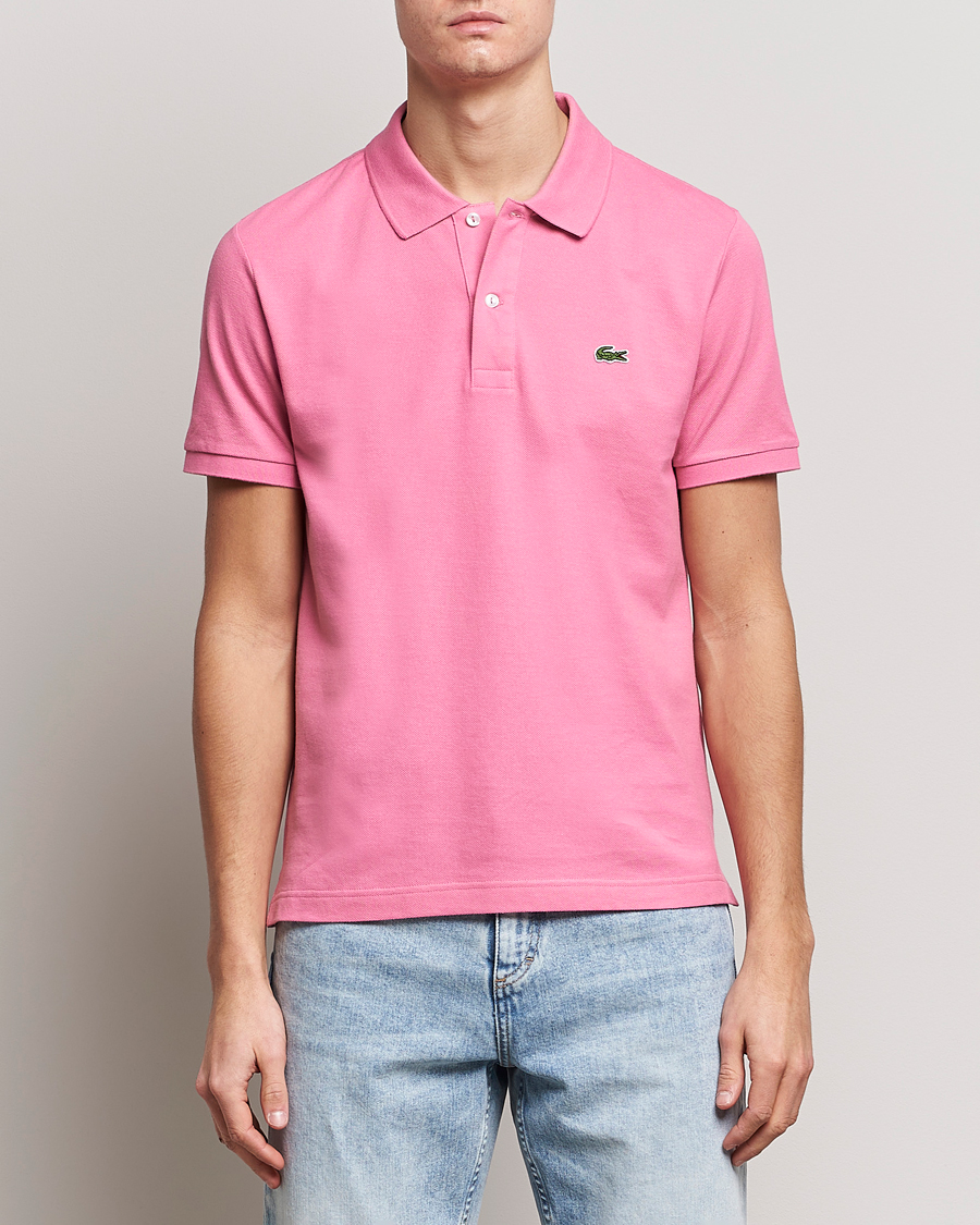 Herren | Poloshirt | Lacoste | Slim Fit Polo Piké Reseda Pink