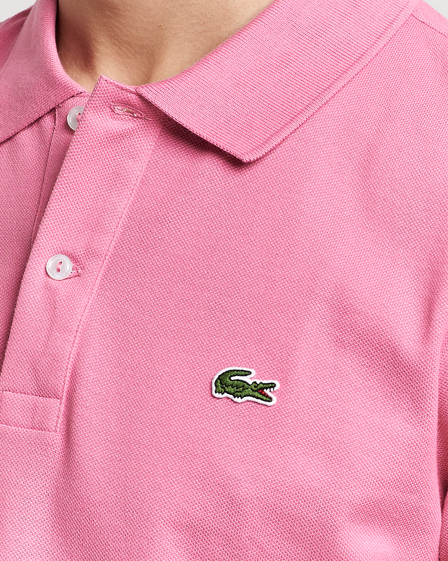 Herren | Poloshirts | Lacoste | Slim Fit Polo Piké Reseda Pink