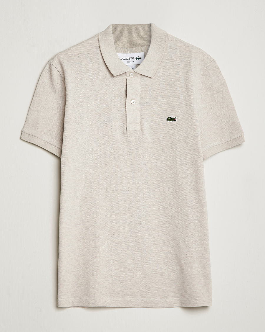 Herren | Poloshirts | Lacoste | Slim Fit Polo Piké Heather Wicker