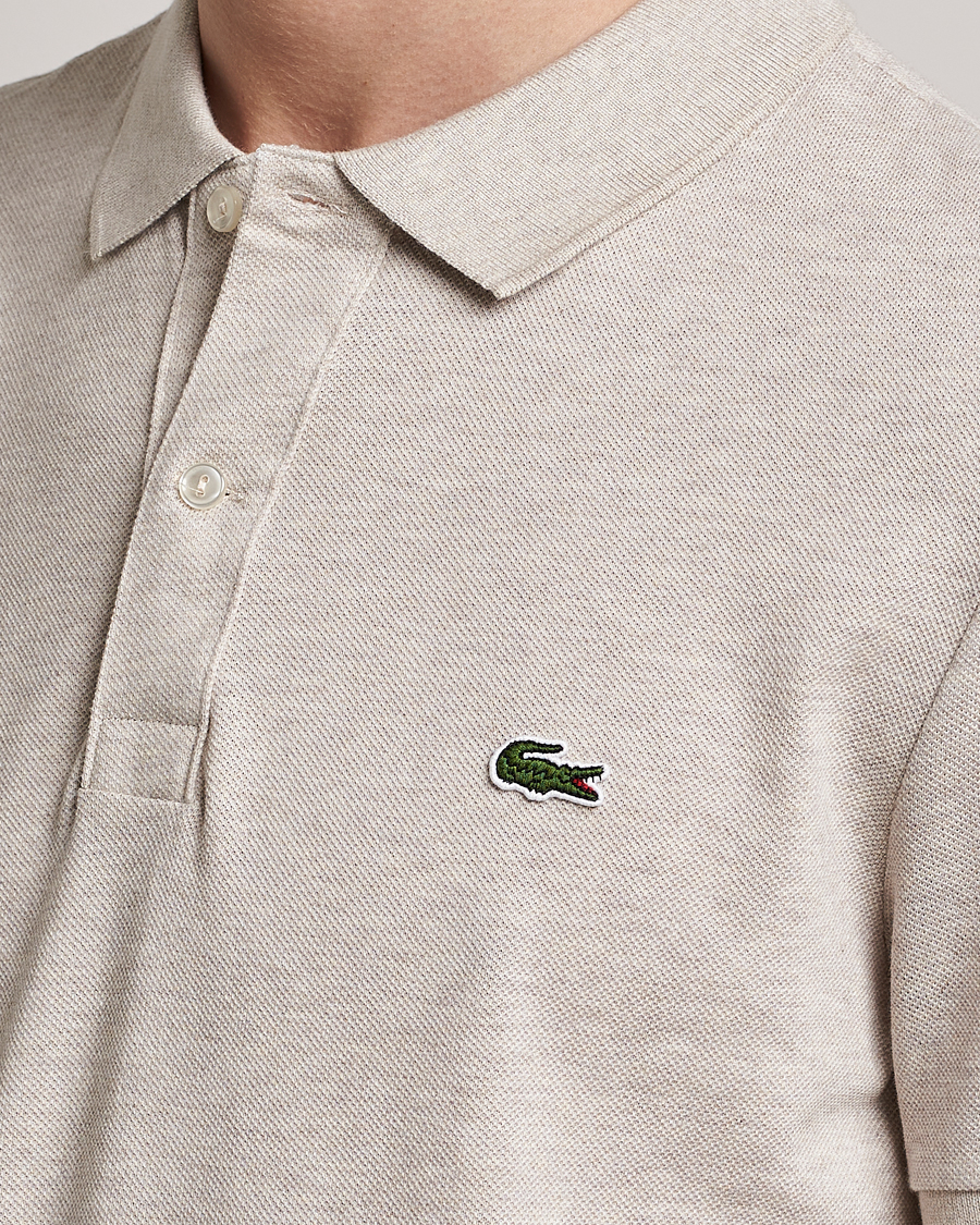 Herren | Poloshirts | Lacoste | Slim Fit Polo Piké Heather Wicker