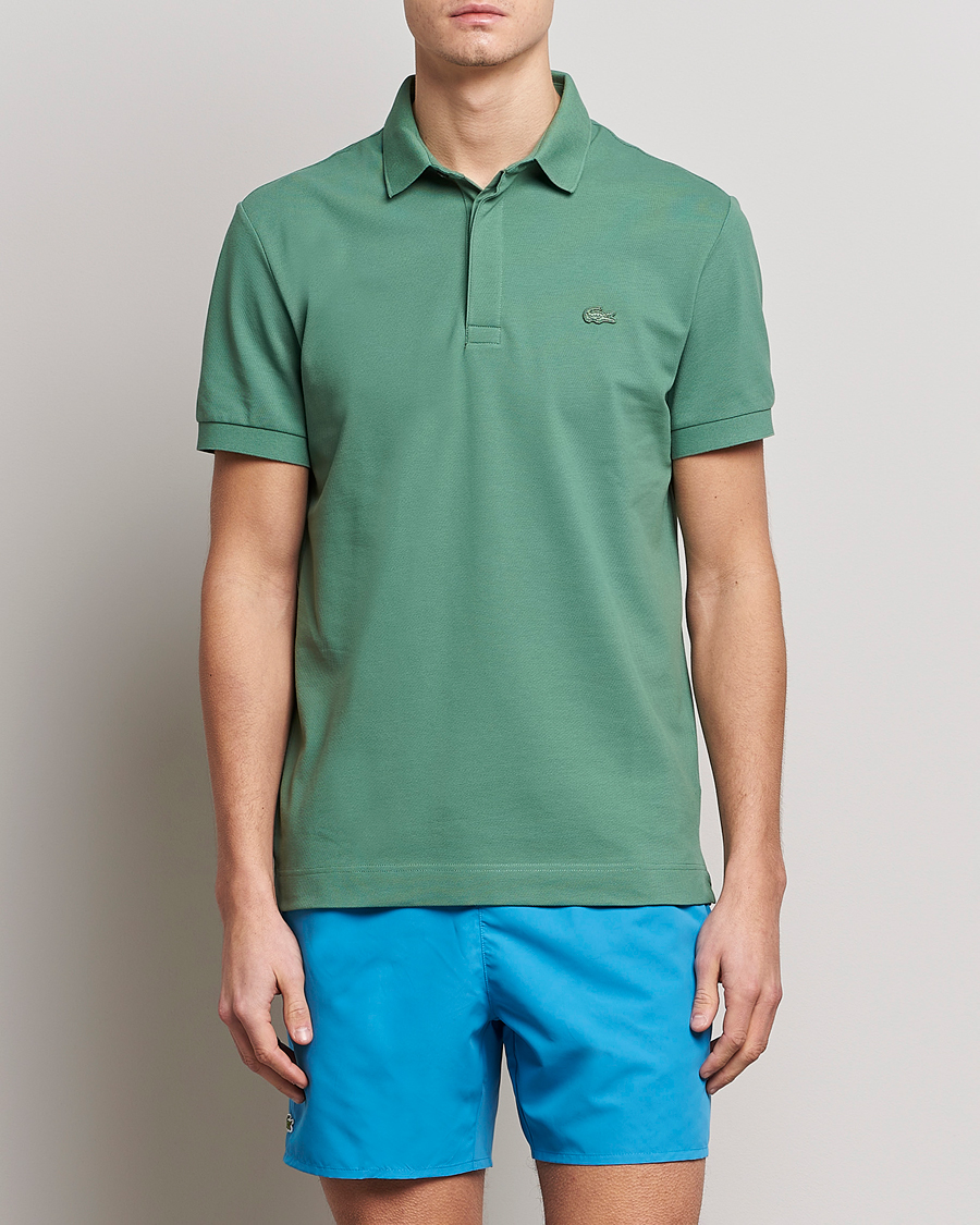 Herren | Poloshirts | Lacoste | Regular Fit Tonal Crocodile Piké Ash Tree