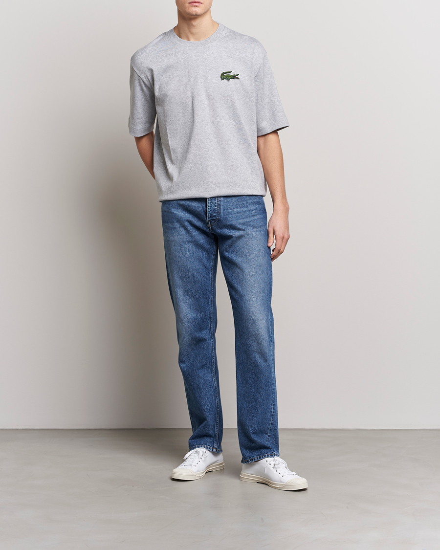 Herren | T-Shirts | Lacoste | Loose Fit T-Shirt Silver Chine