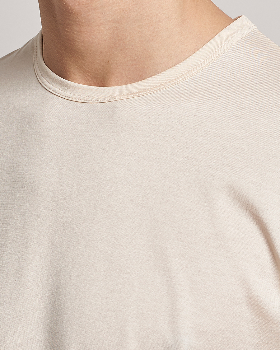 Herren | T-Shirts | Sunspel | Crew Neck Cotton Tee Undyed