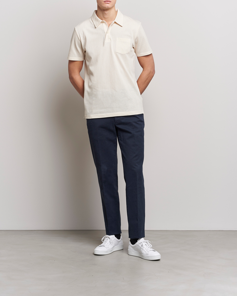 Herren | Poloshirts | Sunspel | Riviera Polo Shirt Undyed