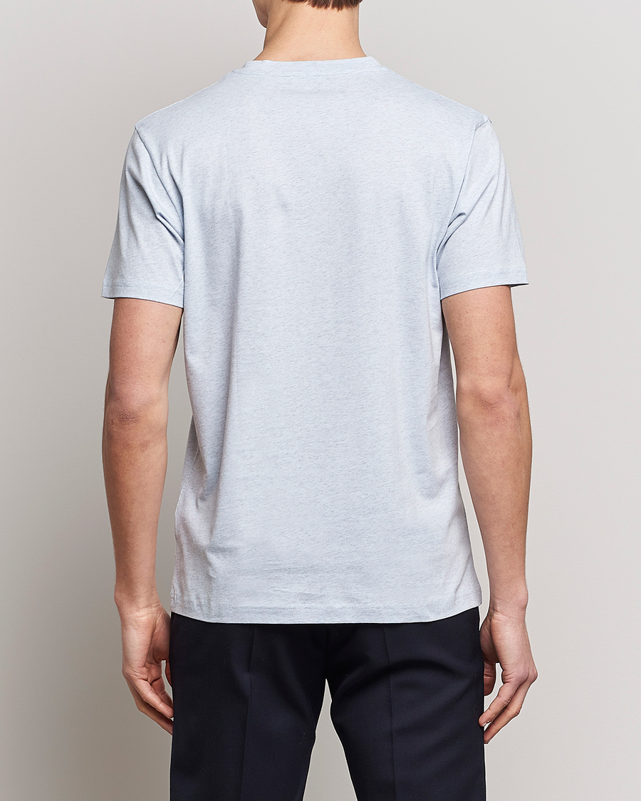 Herren | T-Shirts | Sunspel | Riviera Organic Tee Pastel Blue Melange