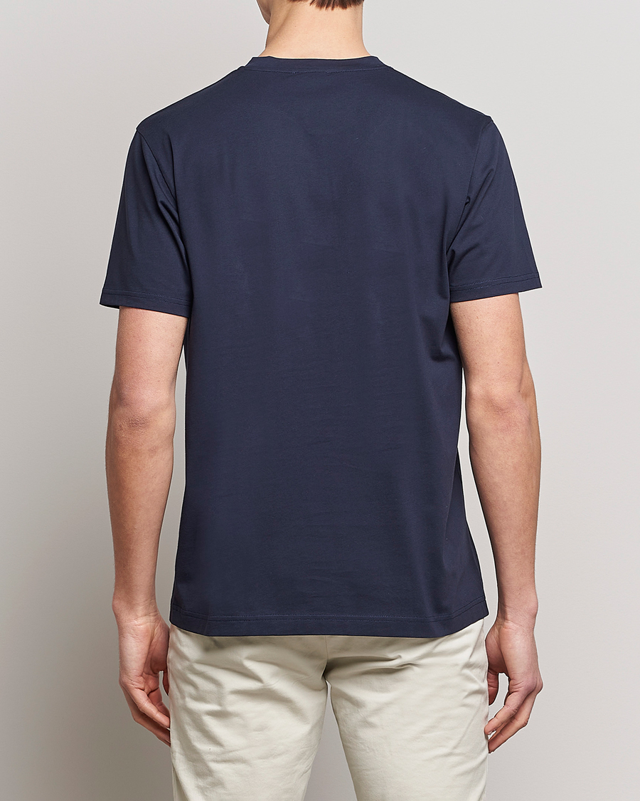 Herren | T-Shirts | Sunspel | Riviera Pocket Crew Neck T-Shirt Navy