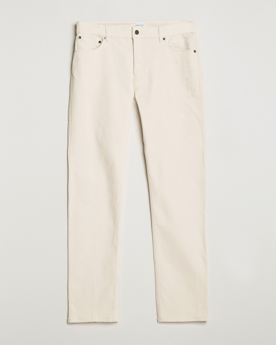 Herren | Hosen | Sunspel | Five Pocket Cotton Twill Trousers Undyed