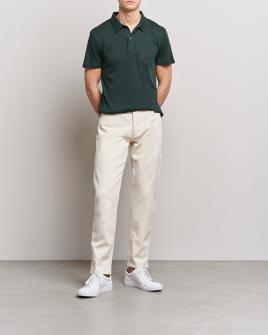 Herren | Hosen | Sunspel | Five Pocket Cotton Twill Trousers Undyed