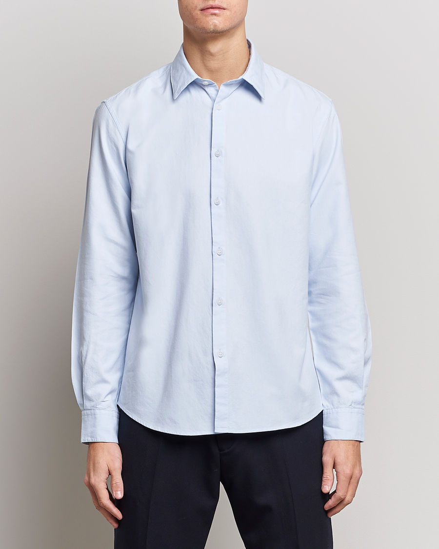 Herren | Freizeithemden | Sunspel | Casual Oxford Shirt Light Blue