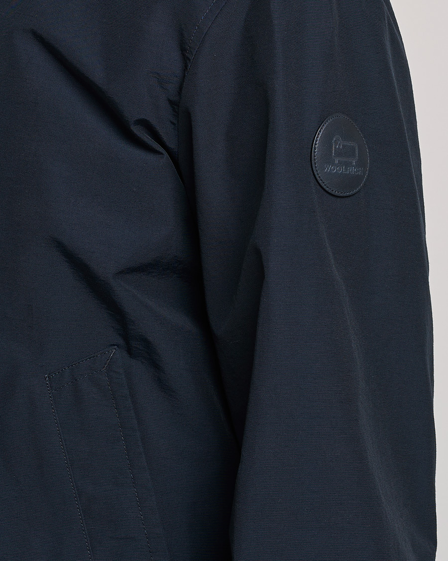 Herren | Jacken | Woolrich | Cruiser Eco Cotton Bomber Jacket Melton Blue