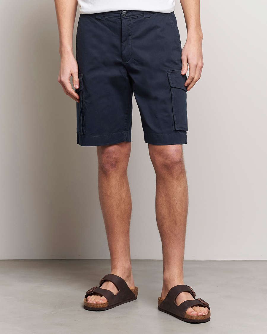 Herren | Shorts | Woolrich | Classic Cargo Shorts Melton Blue