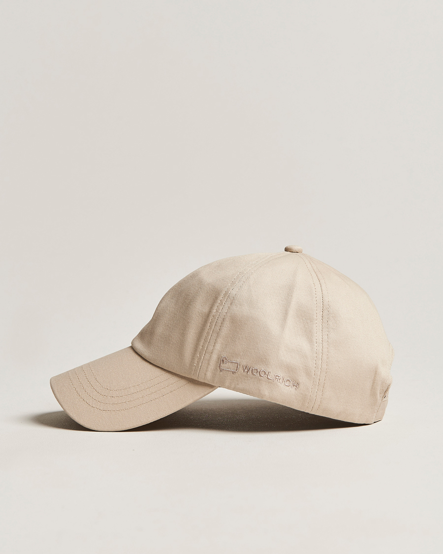Herren | Woolrich Logo Baseball Cap Beach Sand | Woolrich | Logo Baseball Cap Beach Sand