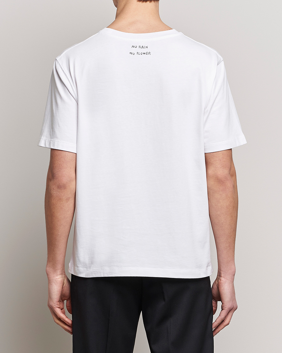 Herren | T-Shirts | Lardini | Fiore Tasca Printet Logo T-Shirt White