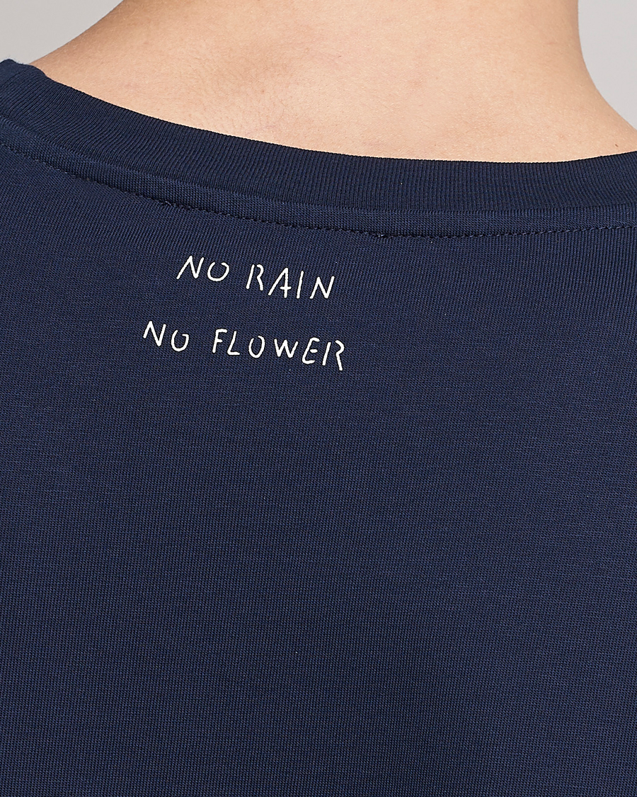 Herren | T-Shirts | Lardini | Fiore Tasca Printet Logo T-Shirt Navy