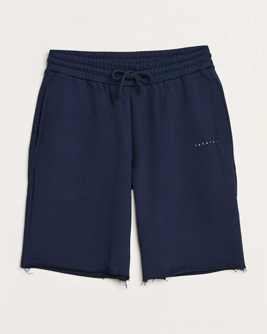 Herren | Shorts | Lardini | Cotton Embroidery Shorts Navy