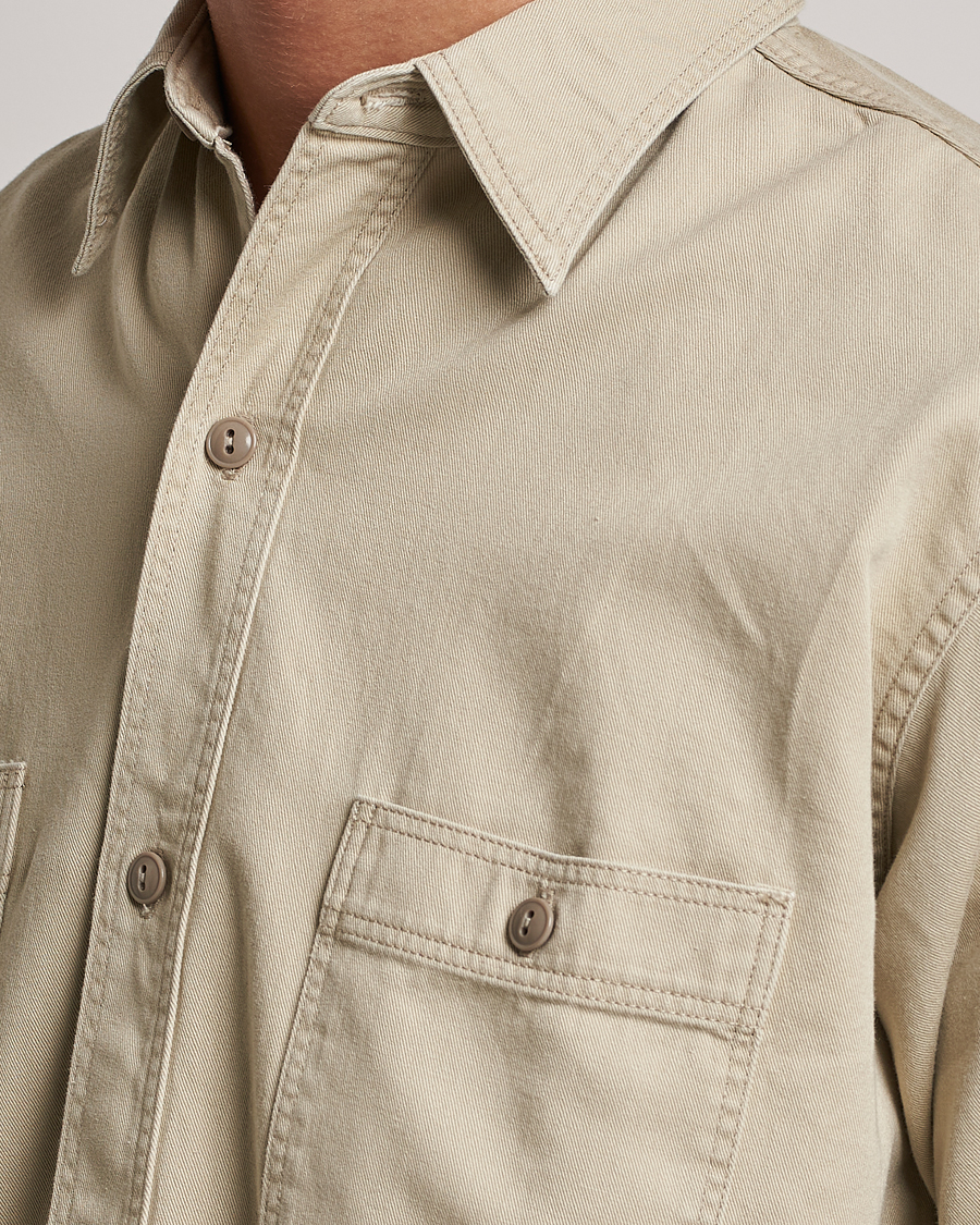 Herren | Hemden | orSlow | Double Pocket Utility Shirt Beige