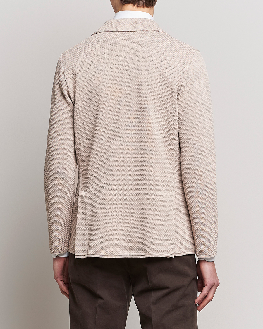 Herren | Sakkos | Lardini | Knitted Structure Cotton Blazer Beige