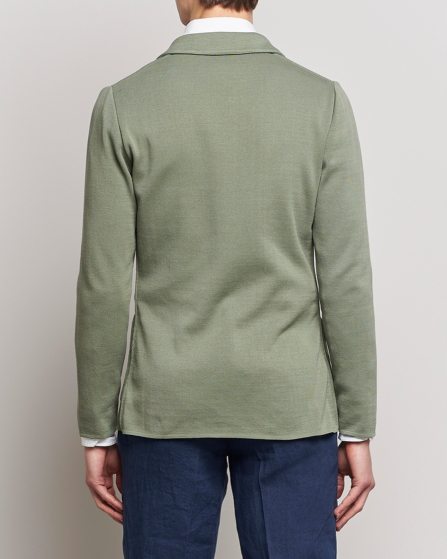 Herren | Sakkos | Lardini | Knitted Cotton Blazer Soft Green