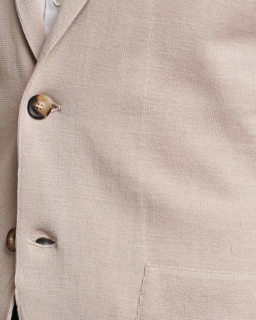 Herren | Sakkos | Lardini | Knitted Cotton Blazer Beige