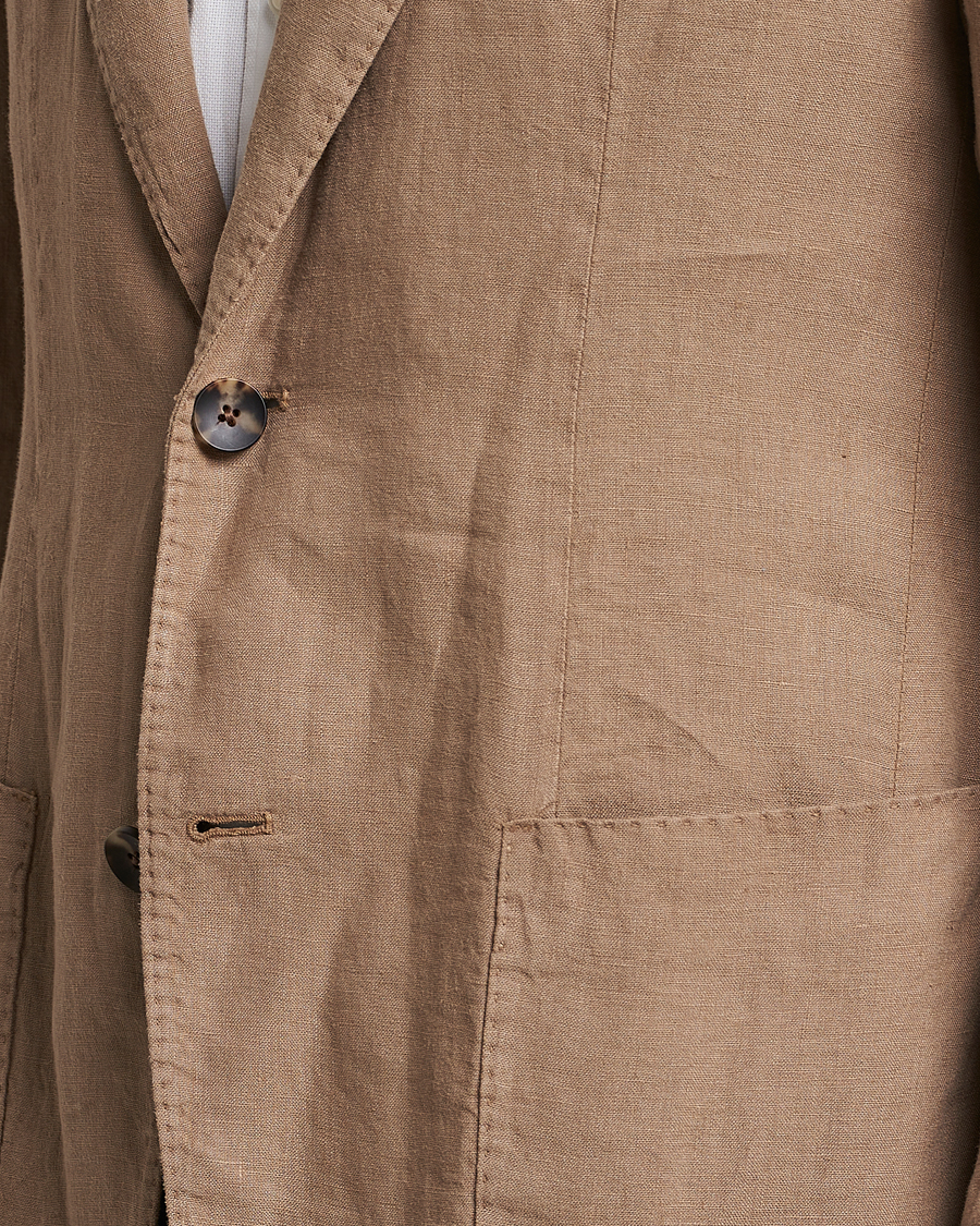 Herren | Sakkos | Lardini | Patch Pocket Linen Blazer Beige