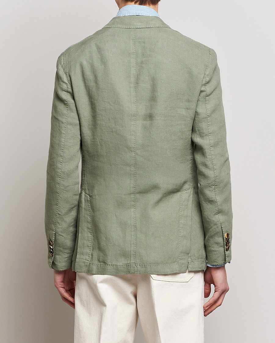 Herren | Sakkos | Lardini | Patch Pocket Linen Blazer Olive