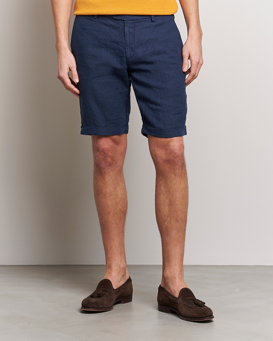 Herren | Shorts | Lardini | Linen Shorts Navy
