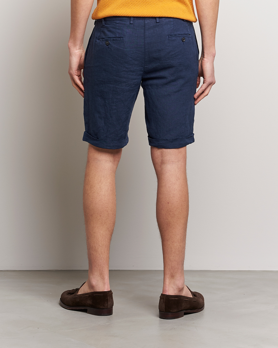 Herren | Shorts | Lardini | Linen Shorts Navy