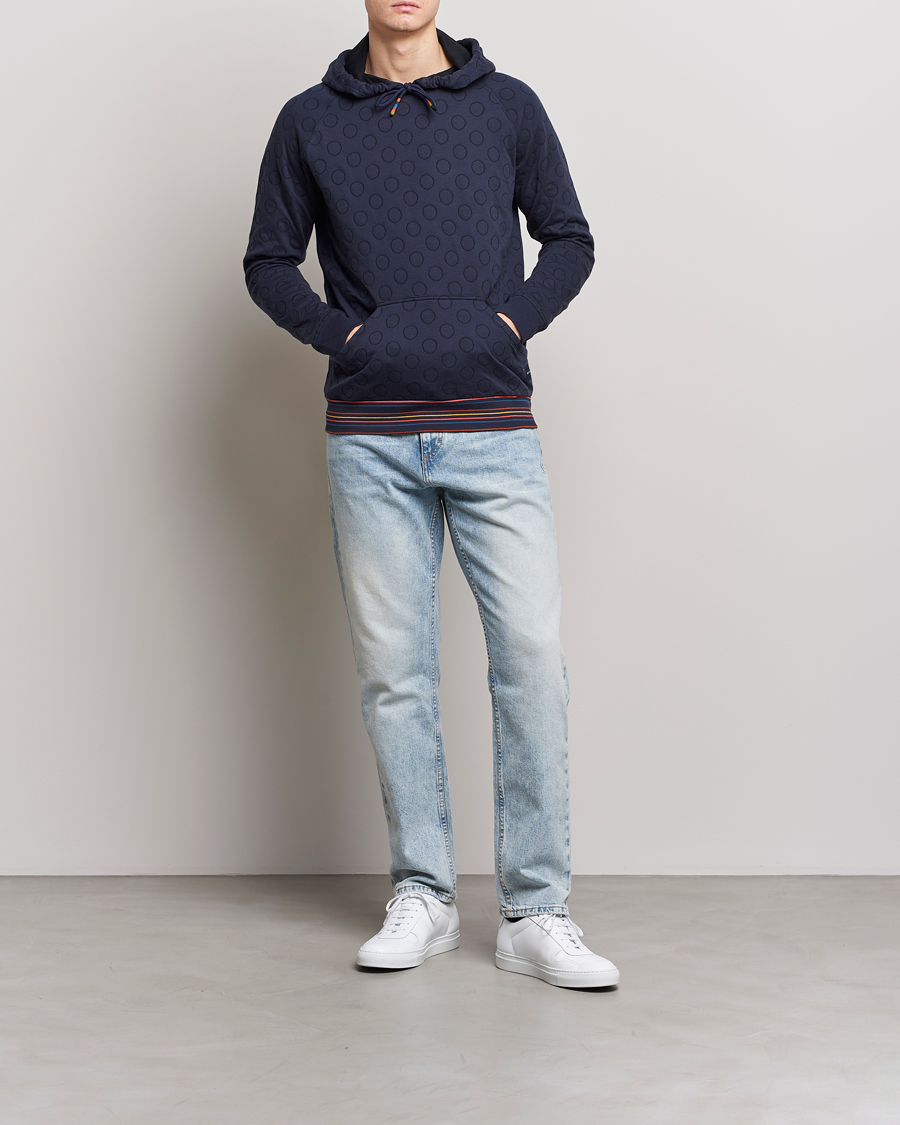Herren | Pullover | Paul Smith | Jacquard Hoodie Navy